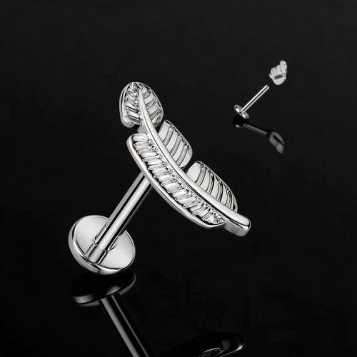 Przejdź do produktu Labret z tytanu ASTM F-136 Pióro