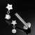 Labret tytanowy Star Crystal Dangle – ASTM F-136