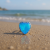 Labret „Blue Opal Heart” – tytan ASTM F-136, niebieski opal syntetyczny