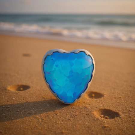 Blue Opal Heart to połączenie romantycznego symbolu serca z magiczną grą barw opalu – idealna biżuteria dla osób, które chcą podkreślić swoją wyjątkowość i dodać blasku codziennym stylizacjom.